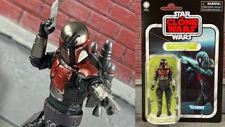 Star Wars Vintage Collection Mandalorian Super Commando Clone Wars Action Figure Review