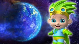 SuperGeek Heroes: Learn Planets, Moon & Stars | Educational Cartoon | Cartoon For Kids