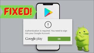 Fixed Authentication Is Required. You Need to Sign Into Your Google Account | Android Data Recovery