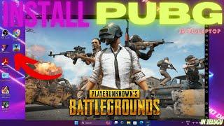 How to install PUBG in pc/laptop in pc ( in telugu )