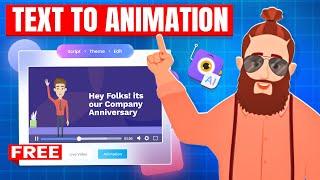 Create ANIMATION videos from TEXT Using Free AI Tools (Text-To-Animation AI)