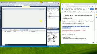 Embed Geckofx 45 in Winforms Visual Studio