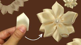 How To Make A Flower Out Of Satin Ribbon (easy Diy)