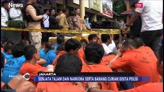 Tangkap 61 Anggota Geng Motor, Polres Jakarta Barat Sita Sajam dan Narkoba - iNews Pagi 20/02