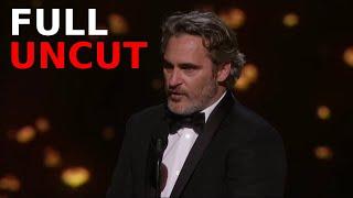 Joaquin Phoenix Oscar Speech 2020 Complete Full Uncut