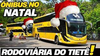 BUSES TO THE EXTREME!!! BUS MOVEMENT AT THE TIETÊ BUS STATION ON CHRISTMAS EVE PART 1