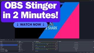 OBS Stinger Transition Tutorial | Create in Under 2 Minutes!