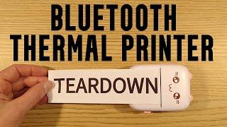 Mini bluetooth thermal printer teardown - with schematic