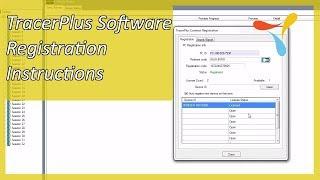 TracerPlus Software Registration Instructions
