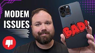 iPhone 15 Pro Max Modem Sucks! (Wi-Fi & Bluetooth Too!) 