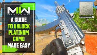 Modern Warfare 2: UNLOCKING PLATINUM Camo Made Easy... (Mastery Camo Guide)