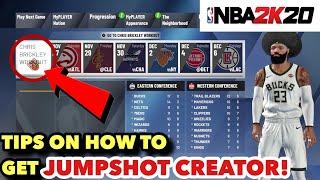 NBA 2K20 | TIPS ON HOW TO GET JUMPSHOT CREATOR! | How To Get The Chris Brickley Workout Part 2!