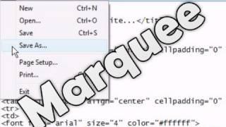 HTML Tutorial - Scrolling Content (Marquee Tag)