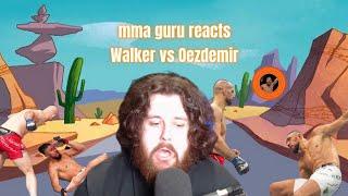 mma guru reacts to walker vs oezdemir