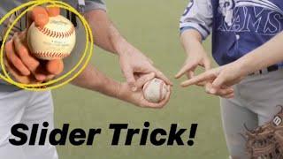 How To Throw A Slider [Thumb Placement Trick for BIG BREAK!] Baseball Pitching Grips