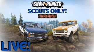 SnowRunner Extreme Hard Mode Scouts Only Episode 1!!