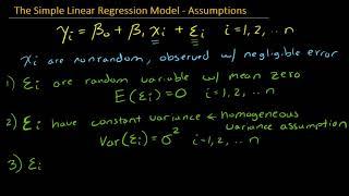 Simple Linear Regression Description Model Assumptions