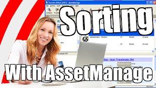 How To Sort Using AssetManage Asset Register Software