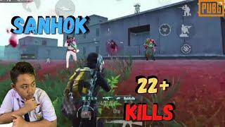 KING OF SANHOK 23 KILLS PUBG MOBILE ZENETIC!!