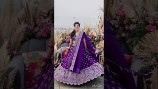 purple colour lehenga #youtubeshorts #weddinglehenga #girlsfasoin #partyweardress @girlfashion738