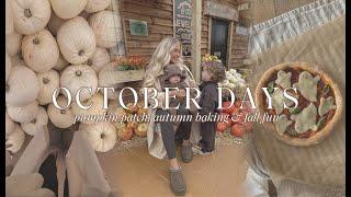 OCTOBER DAYS | cosy autumn vlog, pumpkin patch, autumn baking & homemade ghost pizzas 