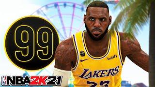 99 OVR LEBRON JAMES BUILD in NBA 2K21...