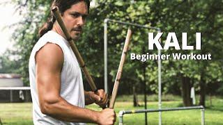 Complete KALI Beginner Workout - Sinawali Footwork and Sweat