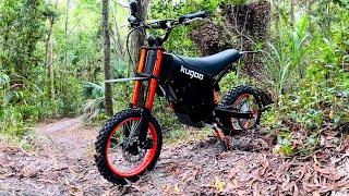 Ripping Trails with Electric Pitbike - Tuttio Soleil01 or Kugoo Wish 01