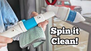 Spin Your Way To Clean With this Cordless Spin Scrubber!