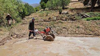 The second part of working in the agricultural land. ️Babak worked in the garden another day