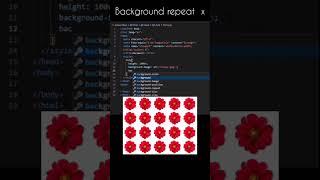 Background Image Repeat | HTML | CSS #shorts