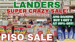 LANDERS | SUPER CRAZY SALE! | PART 1 | PISO SALE ! | CHRISTMAS SHOPPING TOUR | #Len TV Vlog