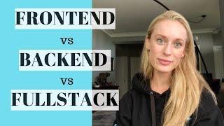 What is the difference between Frontend Developer, Backend Developer, and FullStack Developer?