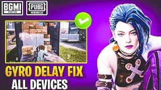 HOW TO FIX GYRO DELAY IN BGMI ANDROID DEVICE  GYROSCOPE DELAY FIX iOS PUBG |BGMI GYRO DELAY PROBLEM