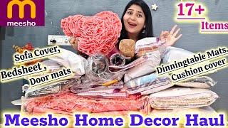 17+ Meesho Home Decor Haul Starting ₹180/- | Sofa & Cushion covers,Bedsheet,dinning mat..| Must Try