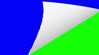 New Fanmade Page Curl Effect Blue Screen And Green Screen Test ChromaKey 4