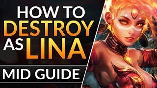 The ULTIMATE LINA Guide: Best Mid Tips and Tricks to CARRY HARD | Dota 2 Ranked Guide