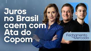  14/05/24 - JUROS NO BRASIL CAEM COM ATA DO COPOM | Fechamento de Mercado