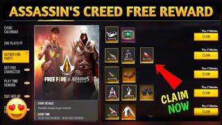 ASSASSINS CREED X FREE FIRE ALL ITEMS PREVIEW FULL DETAILS 