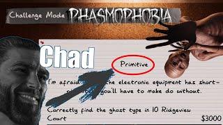 PHASMOPHOBIA CHALLENGE MODE - The GigaChad TeeJayPlays Dominates The Ghost #phasmophobia #challenge