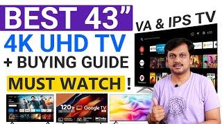 Best 43 inch 4K TV under 30000 | Top 43" LED 4K TV and TV Buying Guide May 2024 #best43inchtv