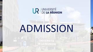 Campagne d'admission à l'Université de La Réunion