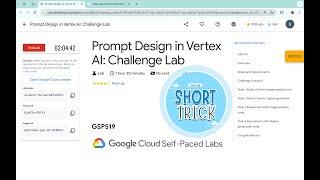 Prompt Design in Vertex AI: Challenge Lab || #qwiklabs | #GSP519 || [With Explanation️] @quick_lab