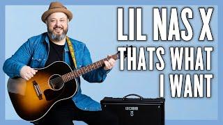 Lil Nas X THATS WHAT I WANT Guitar Lesson + Tutorial