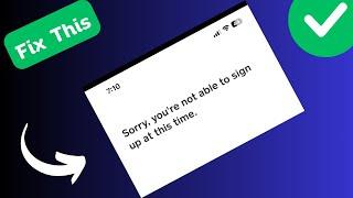 How to Fix “Sorry you are not able to sign up at this time” in Cash App