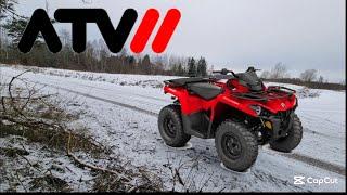 Квадроцикл ATV ! Дрон Dji Neo! Развлечения зимой