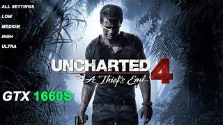 UNCHARTED 4 Gameplay Test i7 4790 - 16gb ram - gtx 1660 Super