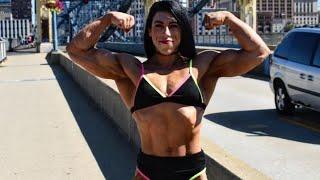 Fbb Shannon Seeley super strength amazing workout girls She biceps female bodybuilding 2023