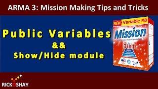 Publicvariables and show hide module