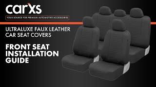 Leather Car Seat Cover Installation Guide - Front Seat